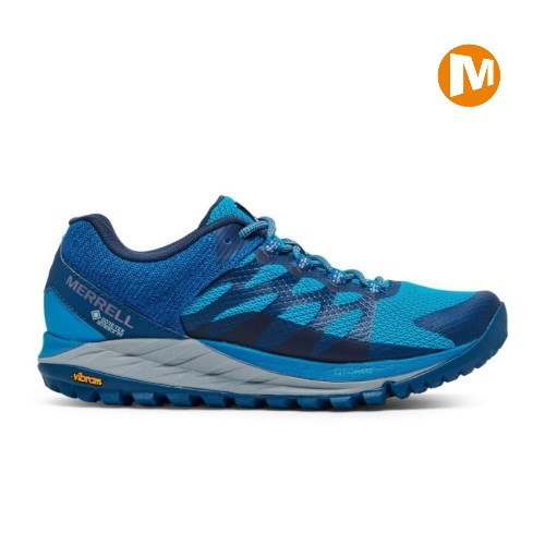 Merrell Antora 2 GORE-TEX Laufschuhe Damen Blau [DE-MSQYO]